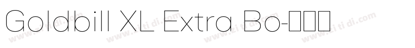 Goldbill XL Extra Bo字体转换